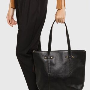 NWT FOSSIL Felicity Tote Leather Handbag - Black
